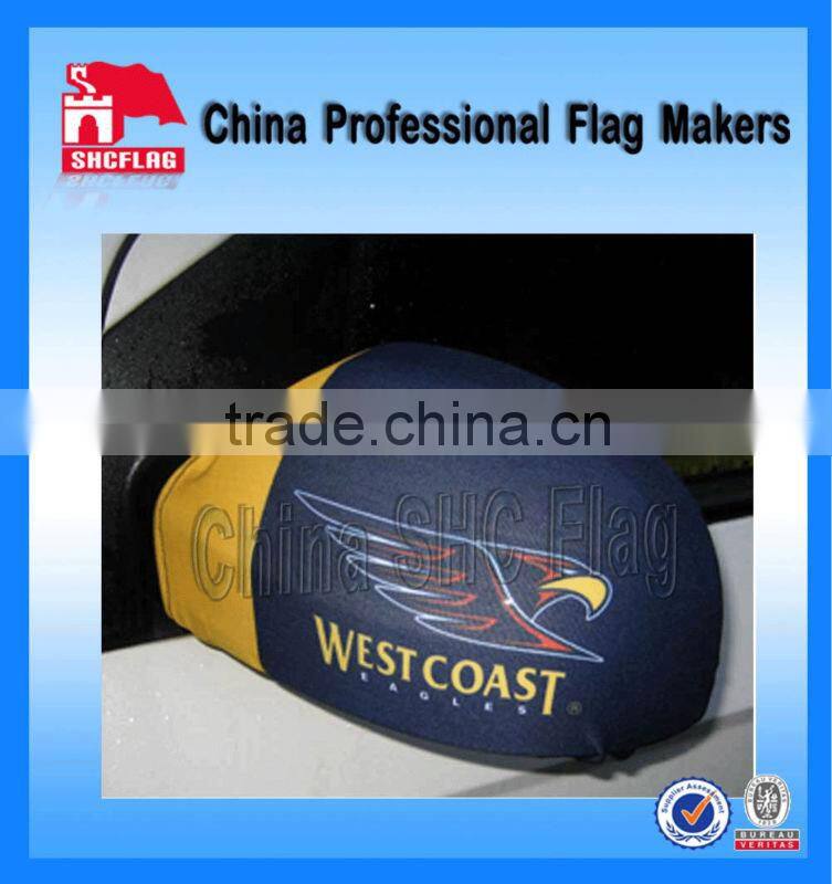 Country logo design car mirror cover flag for promotion