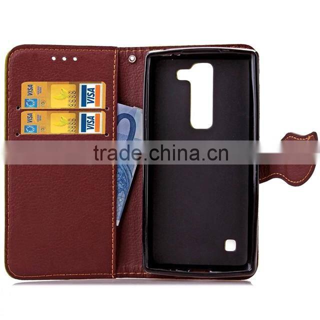 For LG K10 new products, Leaf PU leather Case for LG K10, For LG K10 phone cases