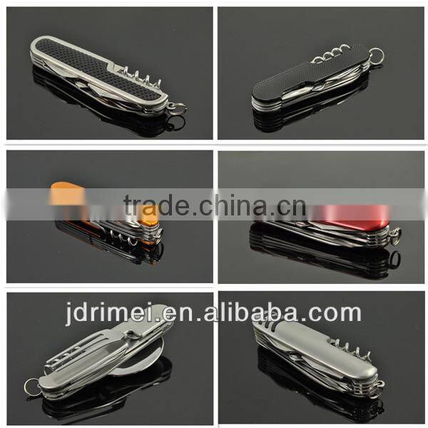 Stainless steel camping knife / fork spoon travel set