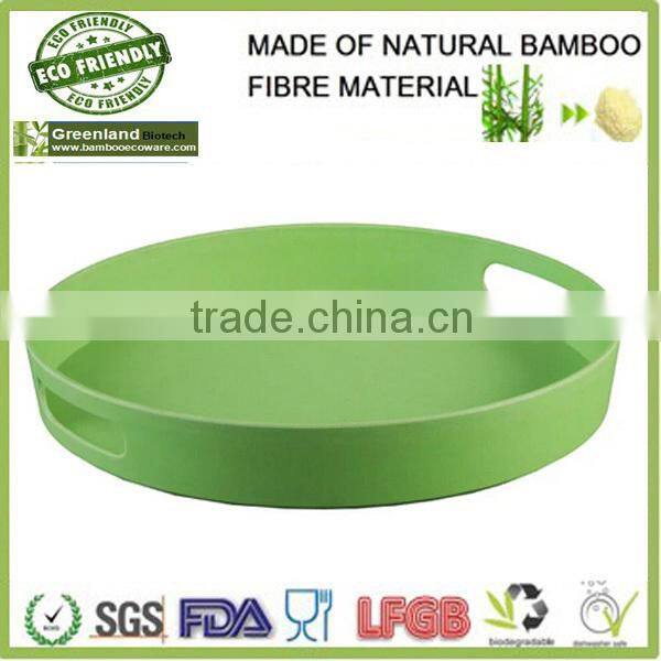 colorful biodegradable bamboo fiber fast food tray