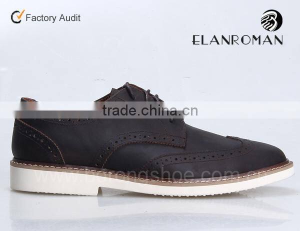 New style leather casual shoe for men from Guangzhou manufacturer business casual shoe