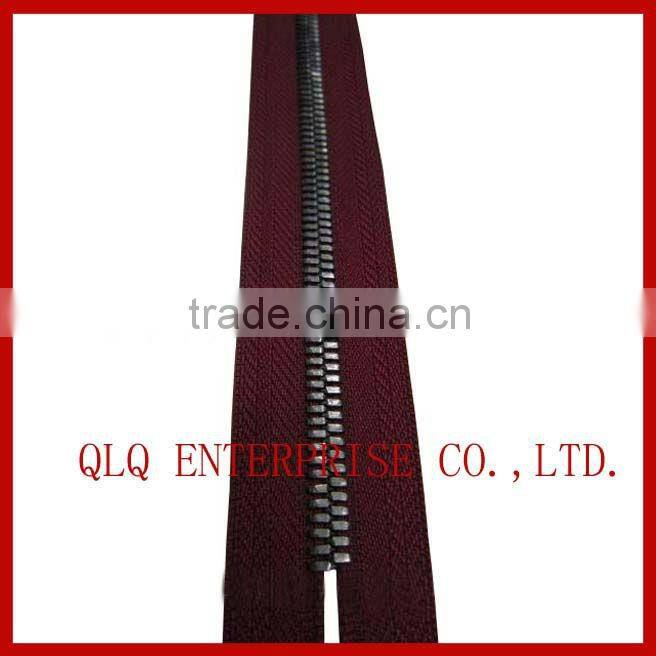 Long Chain 5# Metal Zipper with Colorful Teeth