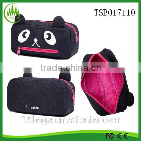new product fashion China 2015 women felt soft women cosmetic bag fabric