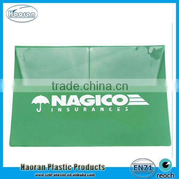 Hot selling PVC plastic envelope folder, plastic car documet folder