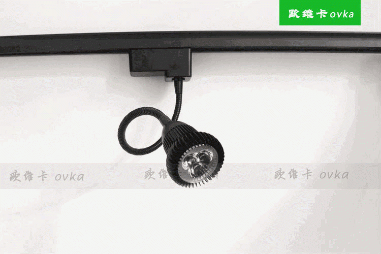 New Design! Gooseneck Track Light LED Spot Light 1w to 12w Rotatable high power for Gallery Store