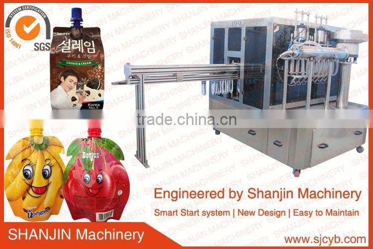 spout pouch juice machine/sachet filling sealing capping machine/spout sachet packing machine/spout pouch filling machine