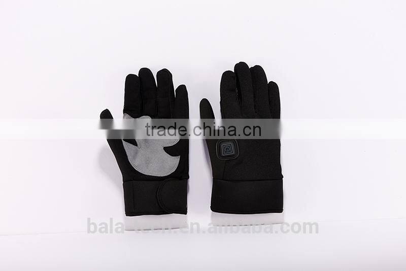Heated gloves linner with touch screen finger for christmas 2016