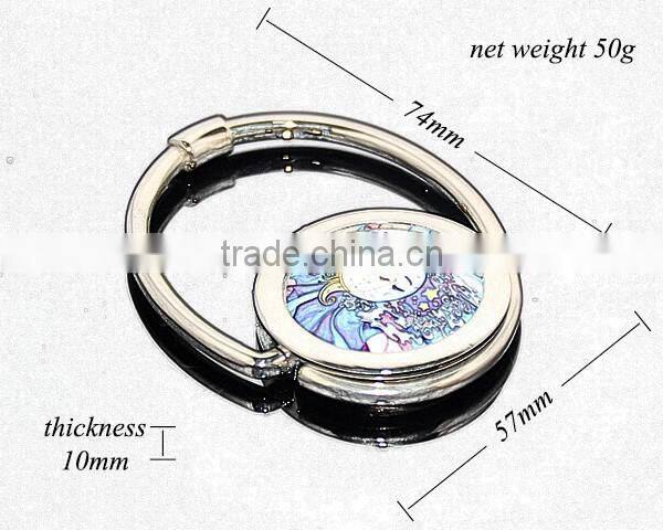 New Arrival Round Portable Swivel Alloy Purse Handbag Holder S Shaped Custom Metal Folding Hook Hanger