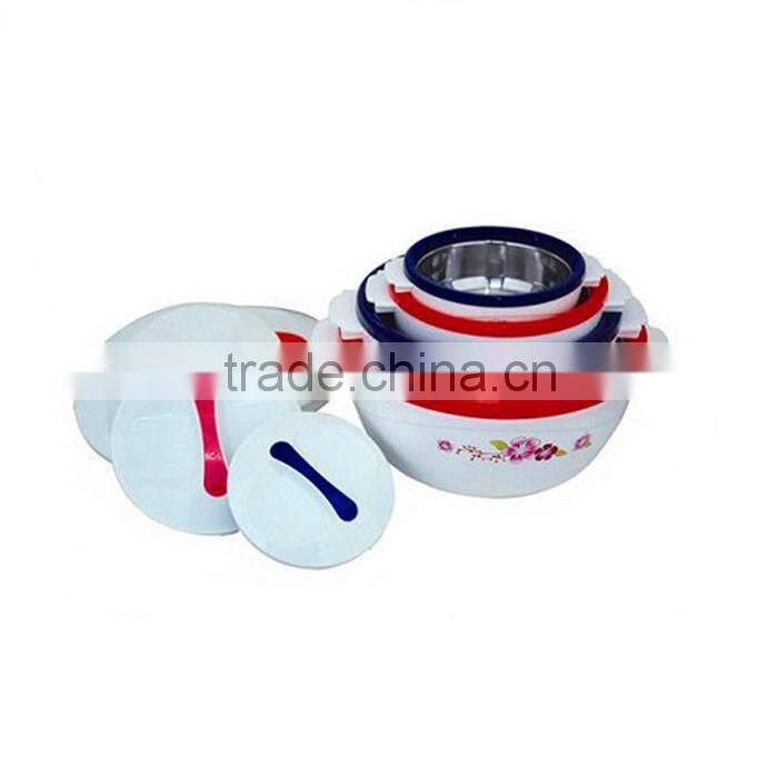 2011 plastic stainless steel thermal hot casserole