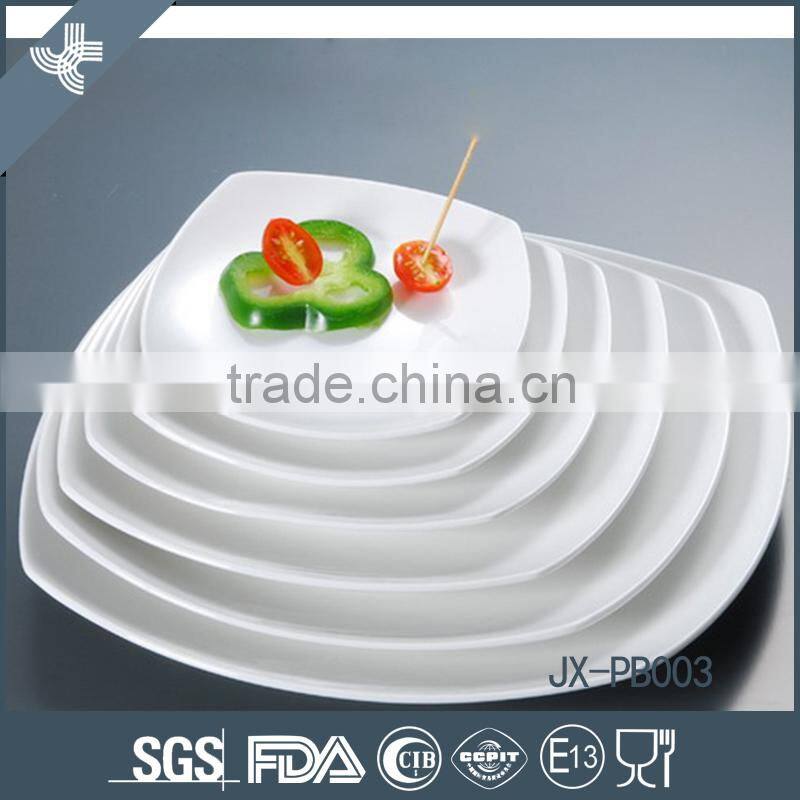 Good quality dinner plate white custom ceramic breakfast dinnerware set