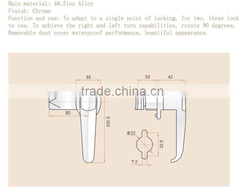 SAIP/SAIPWELL 2014 Hot Sales handle lock Electrical Panel Lock Key