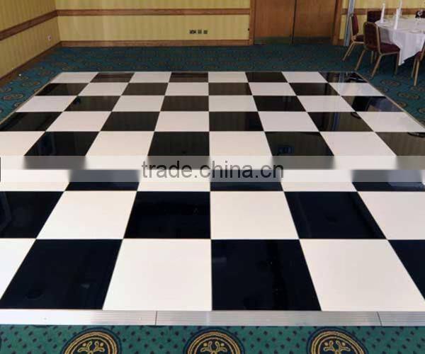 wood portable dance floor with coffe colors