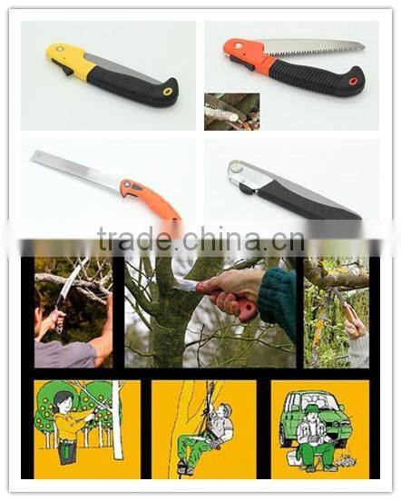 180MM 65mn steel Hand garden folding saw with black handle