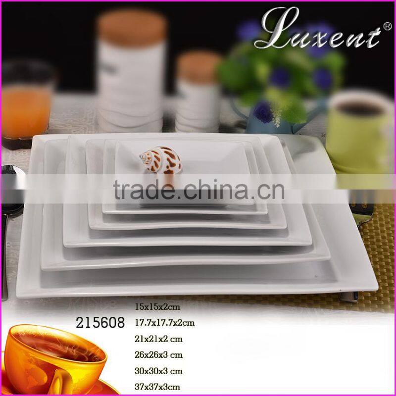 Hotel & home style porcelain tableware,porcelain flsh plate,ceramic deep plate set