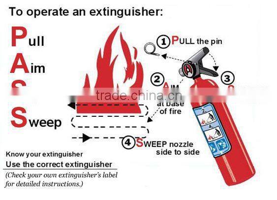 Dry chemical 0.5kg fire extinguisher with CE marking VD01CE-01