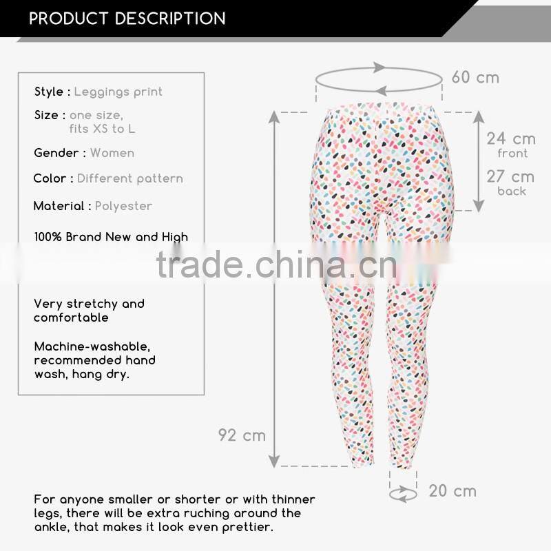factory hot sale 3d digital full print indian girls wearing leggings fitness