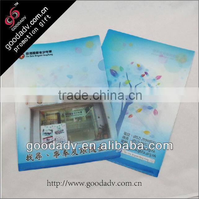 Excellent product libraries wholesale L-type lightweight waterproof matte clip folder