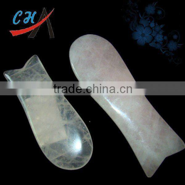 Fashion Rose Quartz Gemstone Massage Stick