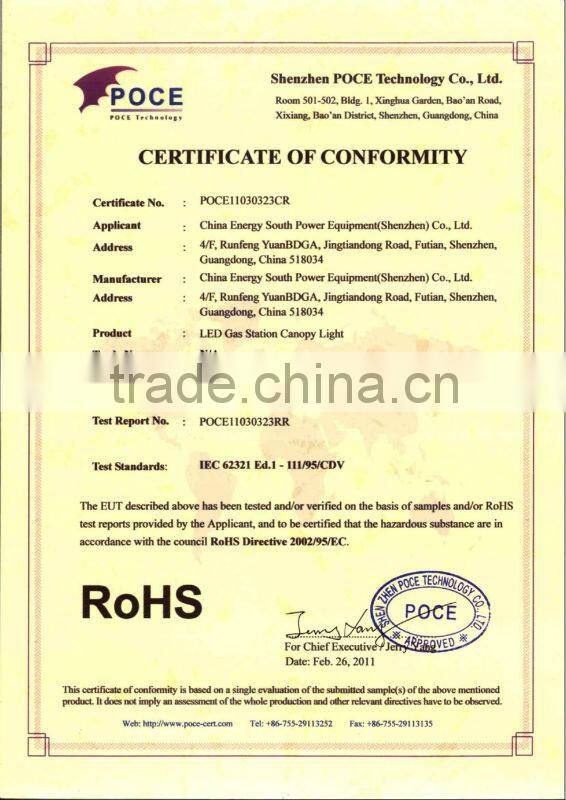 LED Tunnel Lamp for Outdoor Reflector Lighting