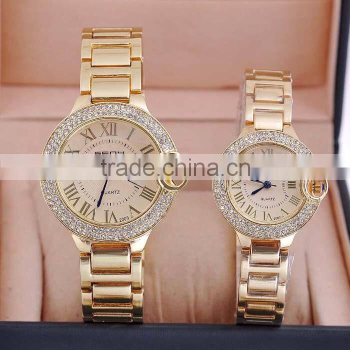 Factory Price Brand New Couple Stainless Steel Watch