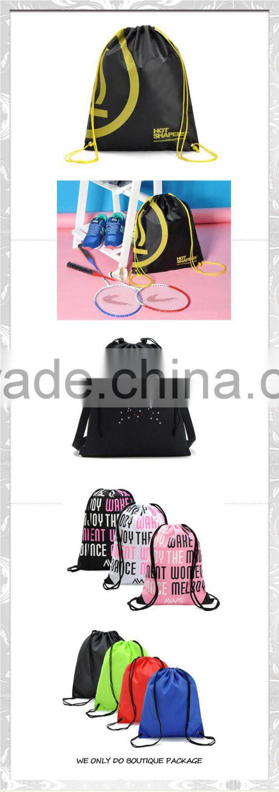 Factory Wholesale 210D Polyester Material Bulk Printing Promotional Cheap Drawstring Bag