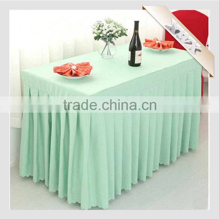 2015 Cheap and Hot Sale 100%Polyester Banquet White Table Cloth