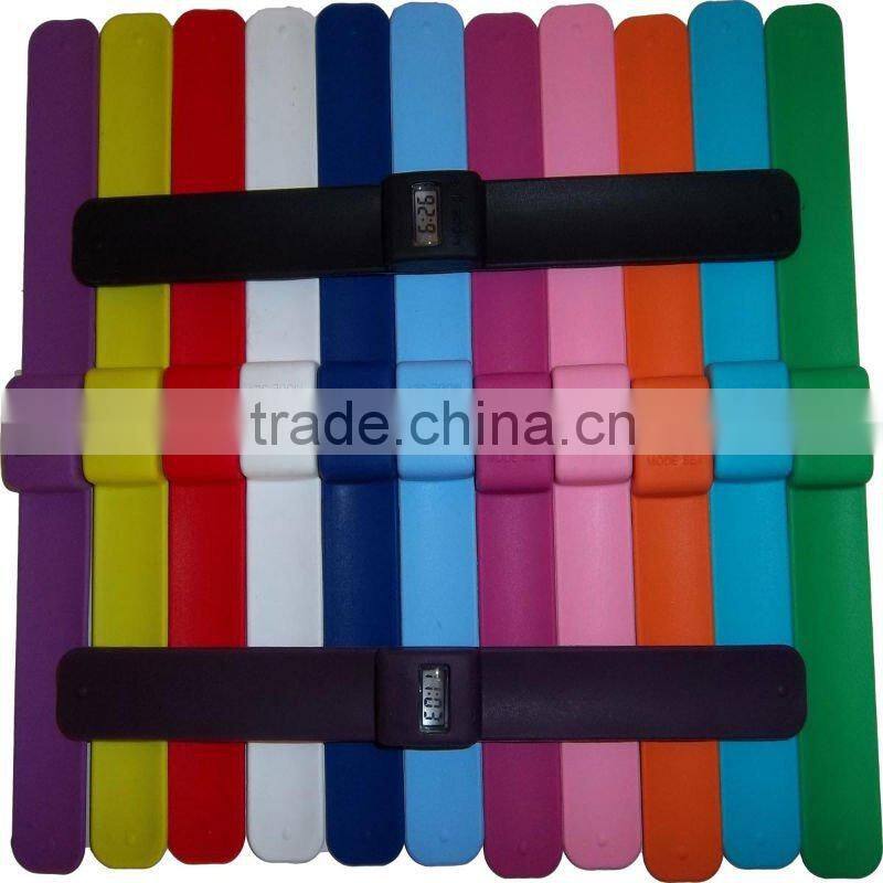 custom digital silicone slap watches for kids