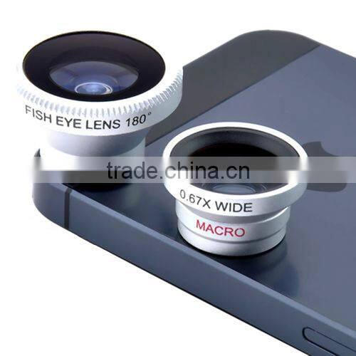 Universal Magnetic Wide Angle Micro Fisheye Lens 3 In 1 Lens For Phone