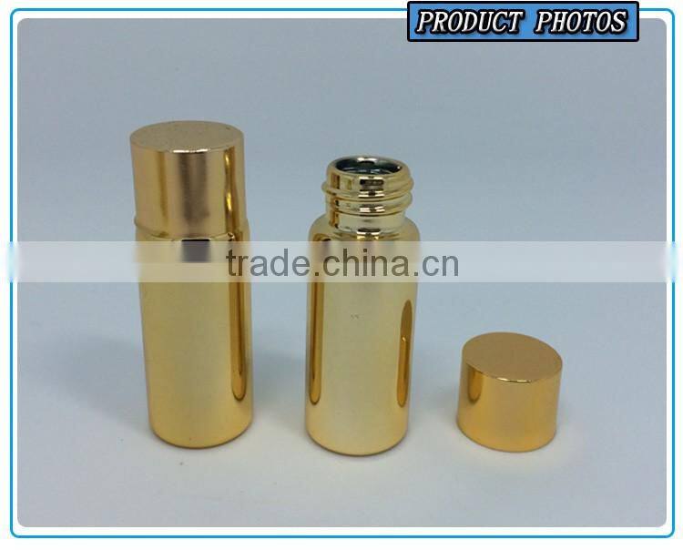 8ml 10ml gold electroplating bottle with gold cap