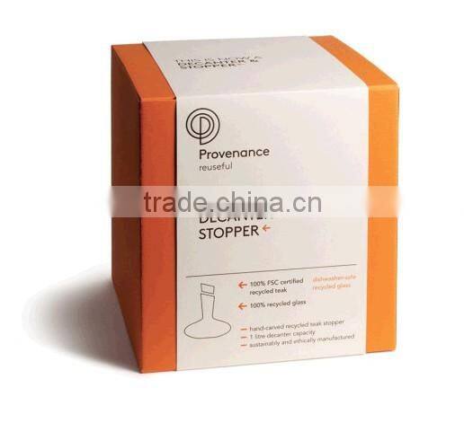 UV Protected Printing Paper Packaging Box with ribbon,Custom Matt Lamination paper food box ---DH20763