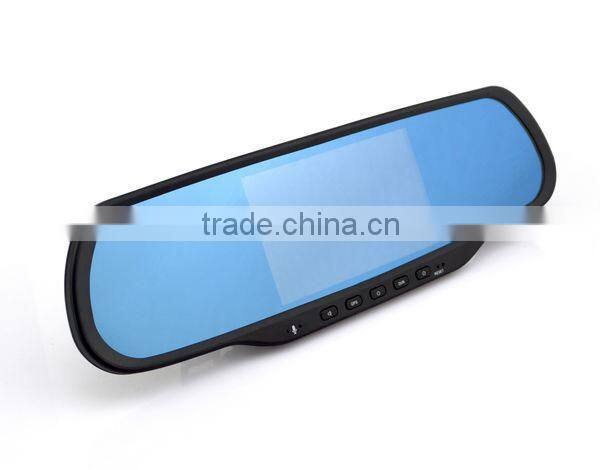 Chelong Factory 5.0inch Android 4.0.4 Dual Lens 120deg Wifi G-sensor GPS global media rearview mirror