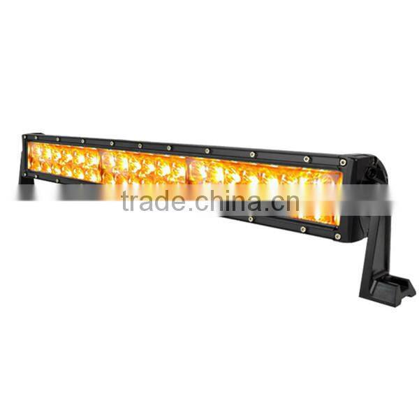 Amber led light bar, two row led light bar, 12v white & amber all in one bar