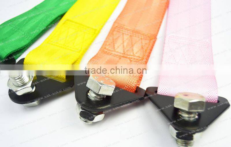 Colorful high quality tow rope strap racing draft emergency tool