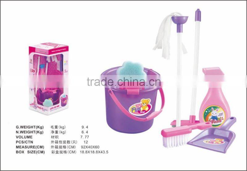 Toy Electric vacuum cleaner play set for kids with LED flashing light,B/O Toy dust collector game toy,Cleaning toy QQ228625