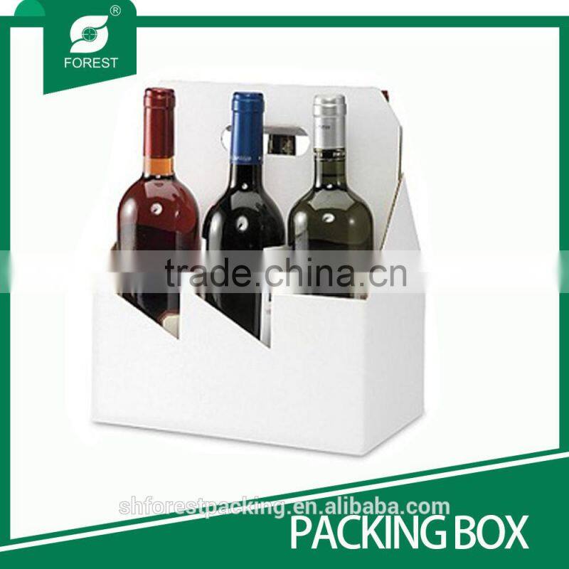 6 PACK WINE OR BEER CARRIER WHITE OR BROWN