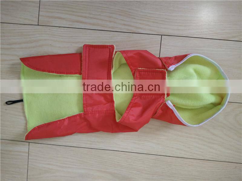 waterproof polyester double layer pet raincoat