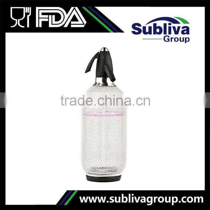Lovin Silver Glass Mesh Soda Siphon