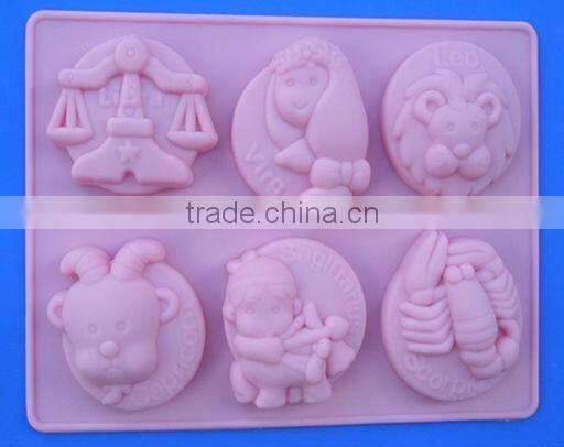 FDA/LFGB/SGS approved high quality 3d animal shape silicone chocolate mold