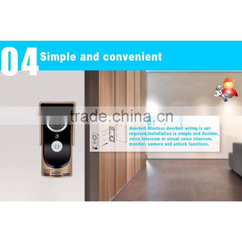 Wireless Video Door Intercom IR Night Vision Home Security Visual Door Ring Support Mobile Phone
