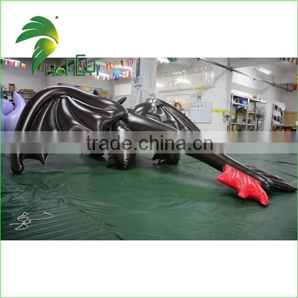 Most Popular Cartoon for Man Interesting Design Inflatable Sexy Black Dragon Toy