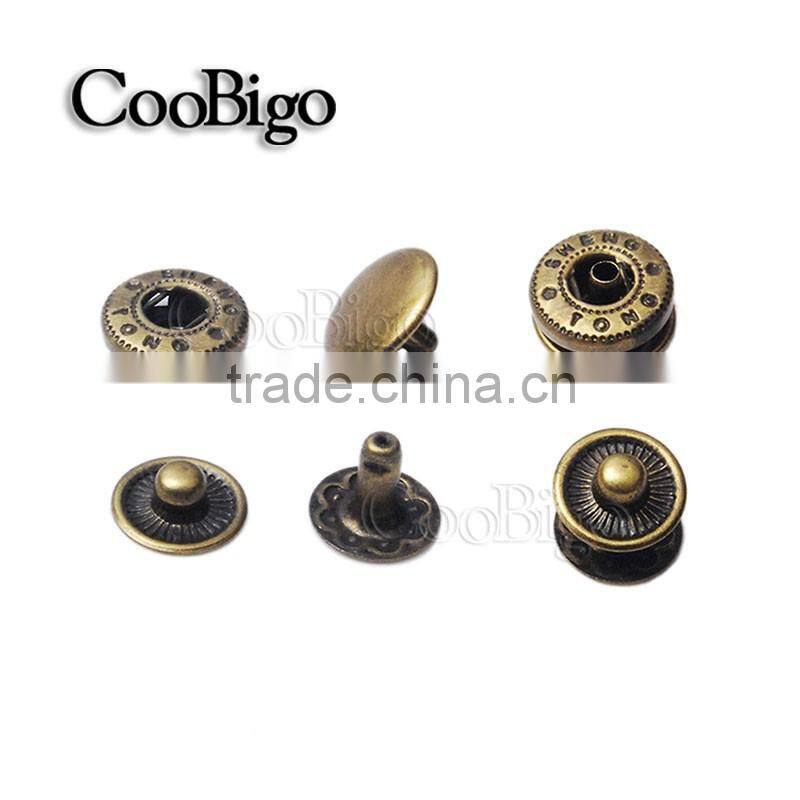 Metal Press Studs Sewing Button Snap Fasteners Sewing Leather Craft Clothes Bags #GZ153-10