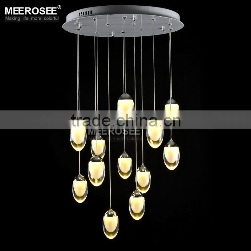 Modern Pendant Lamp Acrylic Drop Light Staircase Lighting MD2415-L12
