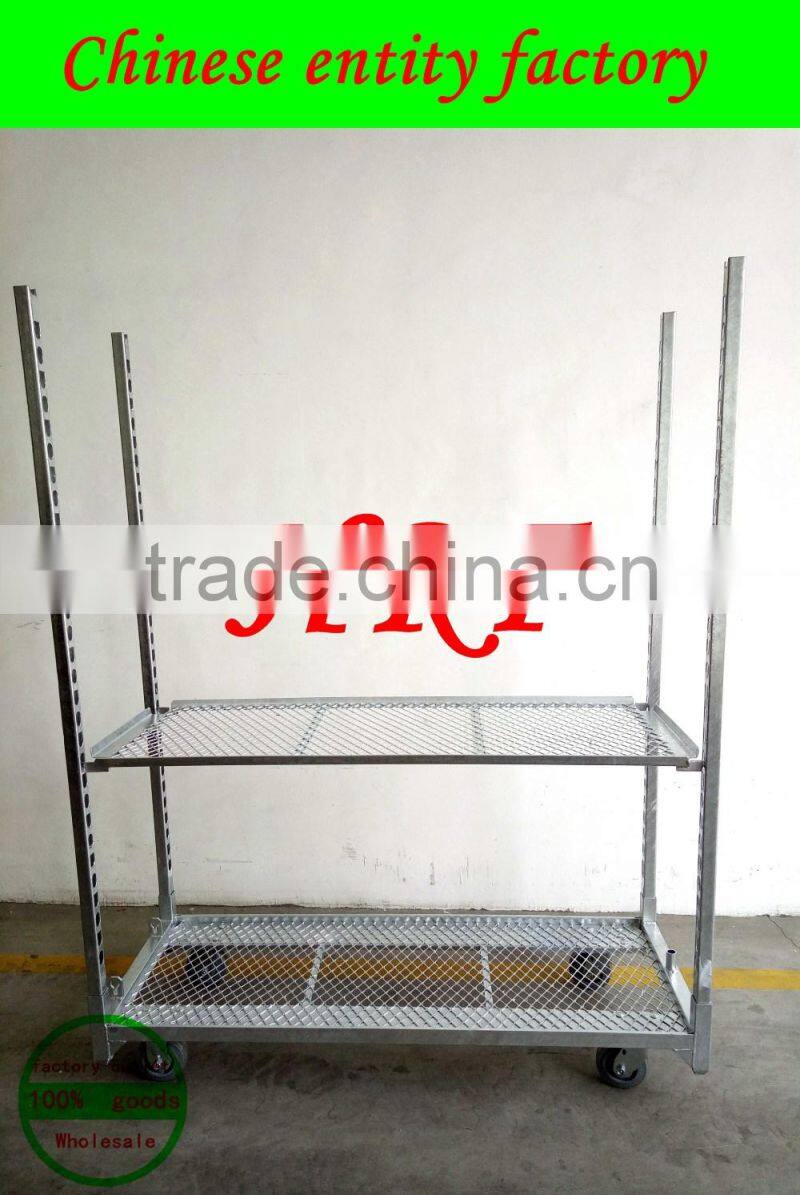 Hot Sales Display Netherlands Danish Flower Trolley lowers transporter four-wheel flower carts for sale