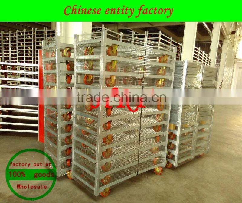 Decorative Flower Trolley, Danish Cart flower carrying trolley Powder coating flower transport cart for sale