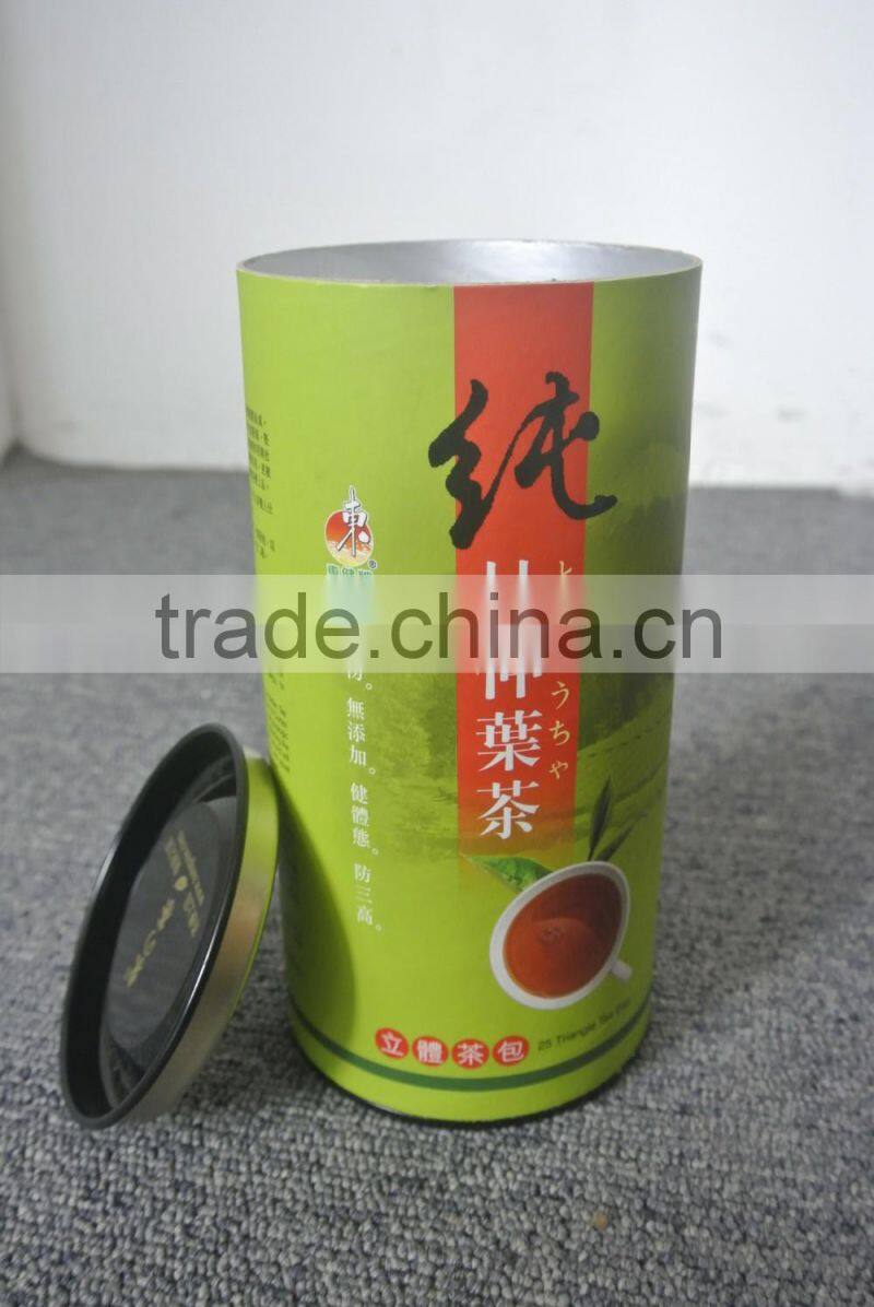 new-style fancy round paper tea box