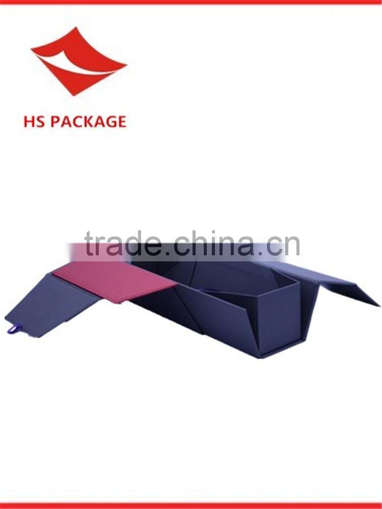 signle packed foldable paper wine box
