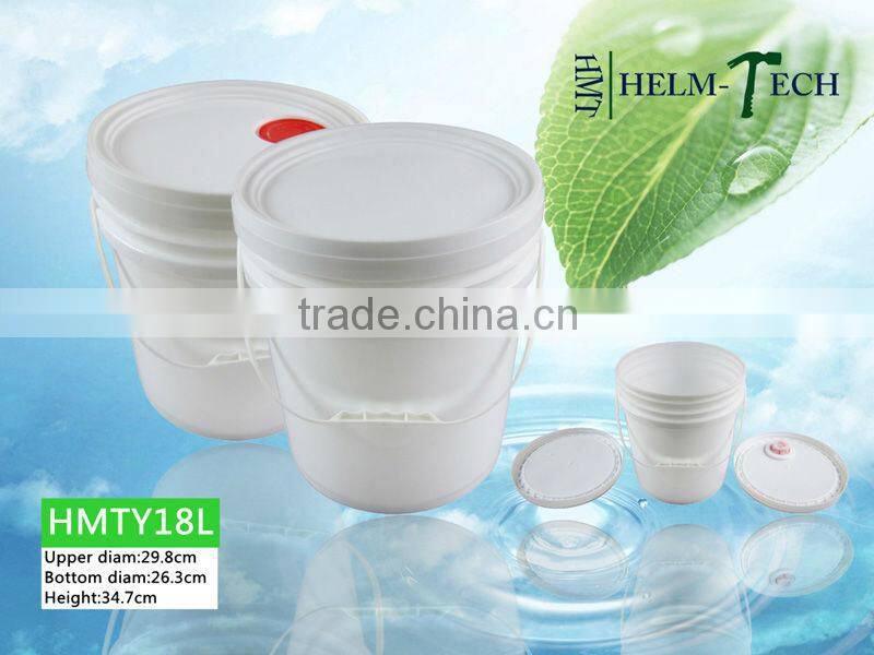 15L Plastic Bucket pail with Handle and Lid