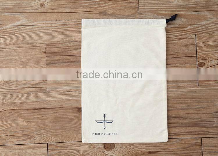 Home furnishing cancas dustproof storage drawstring bag