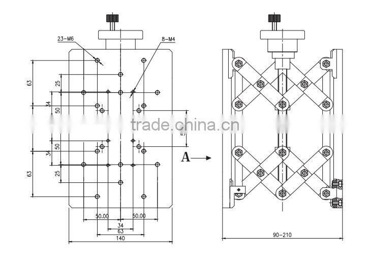 LSSS-120JS Manual Scissor cross lab jack