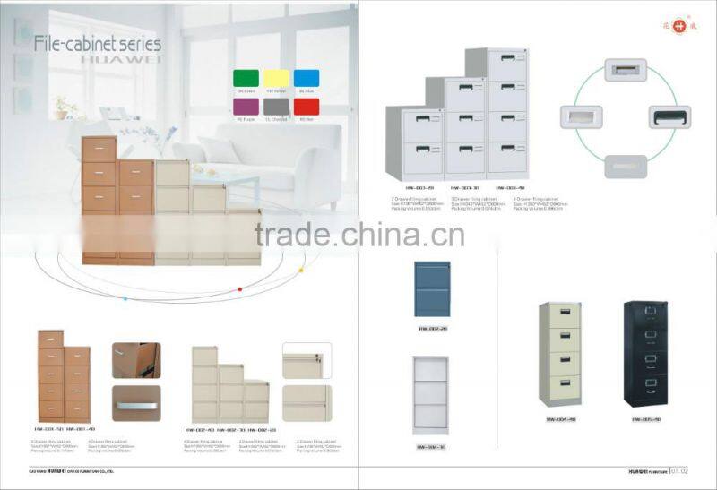 metal office furniture use for 2-drawer storage steel vertical filing cabinet